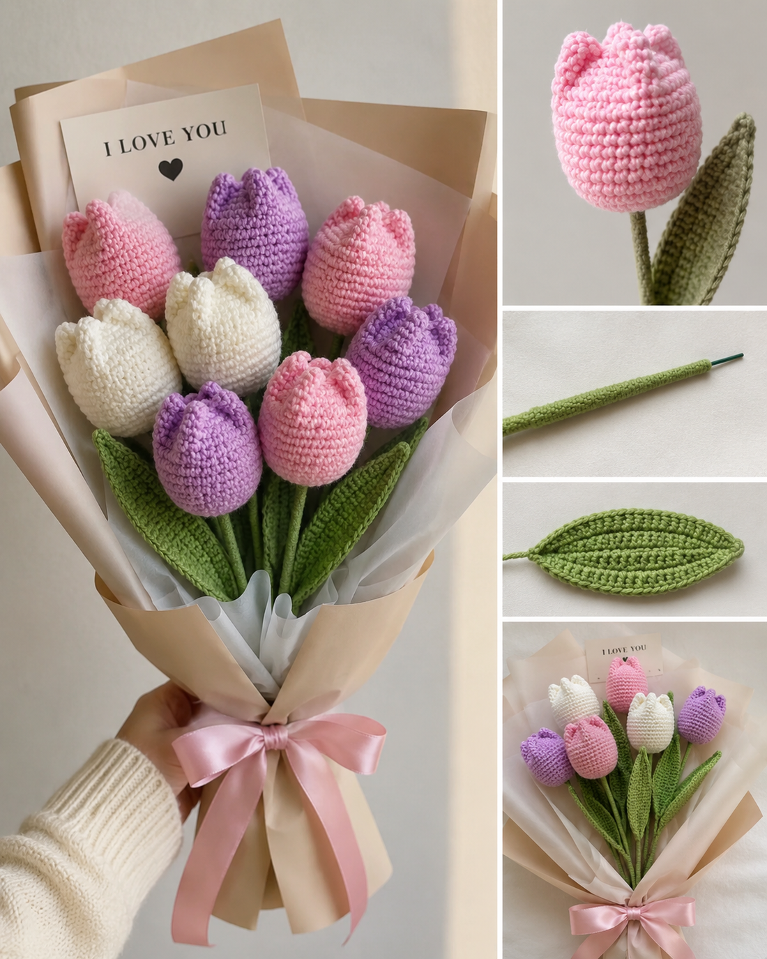 How to Crochet a Bouquet of Flowers