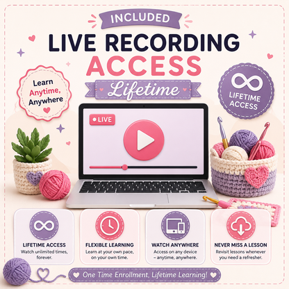 Master Crochet in 7 Days | Live Beginner to Advanced Crochet Course with 700 Pattern Bundle