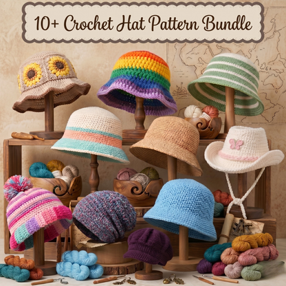 700+ Crochet Pattern Bundle + Etsy Selling Guide | 200+ Granny Square Patterns | Butterfly Crochet Cardigan Pattern | Start a Crochet Business